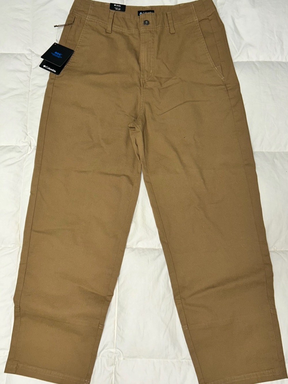 Columbia ROC straight leg khaki pants sz 12 reg NWT smoke free home